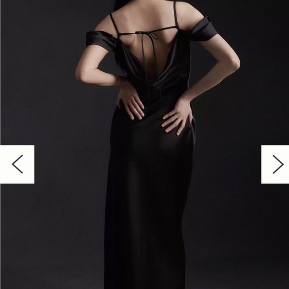 Bhldn Ira Satin Charmeuse Maxi Dress NWT - Picture 2 of 6